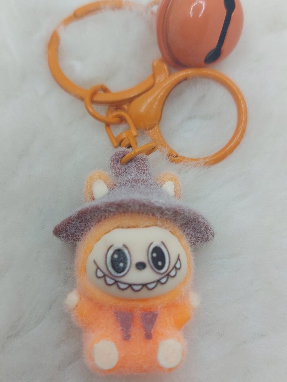 Labobu Halloween Hat Keychain Pendant Orange
